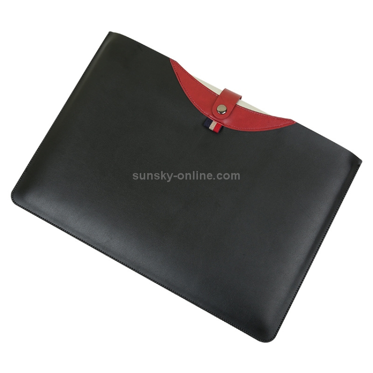 Horizontal Magnetic Buckle Laptop Microfiber Leather Inner Bag for MacBook Air 13.3 inch(Red + Black) Horizontal Magnetic Buckle Laptop Microfiber Leather Inner Bag for MacBook Air 13.3 inch(Red + Black)