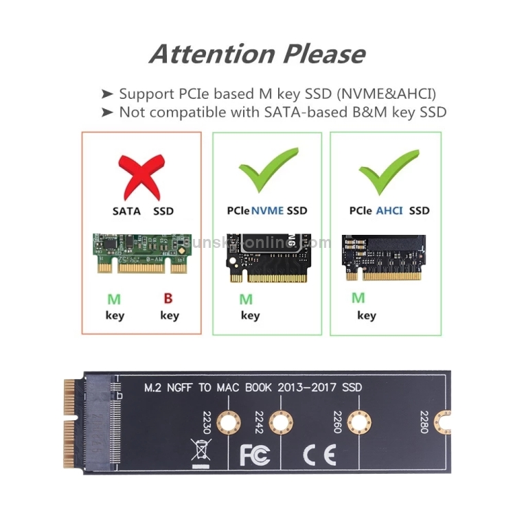 M.2 PCIE NVME SSD a Mac Book Air Pro 2013-2017 SSD Duro Improy Drive Adaptador para A1465 A1466 A1398 A1502 - 4