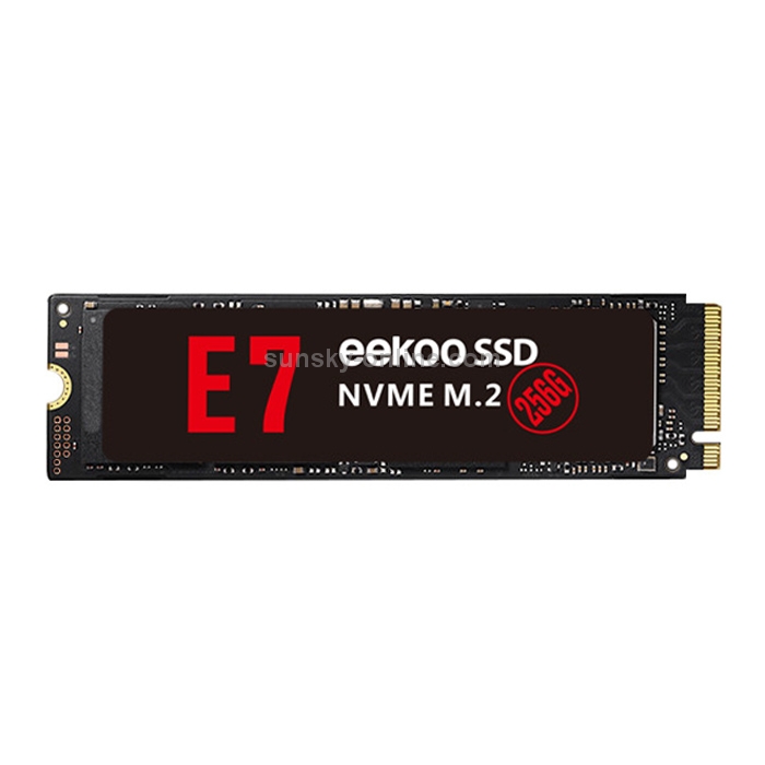 Unidad de estado sólido eekoo E7 NVME M.2 256GB PCI-E Interface para computadoras de escritorio / portátiles - 1