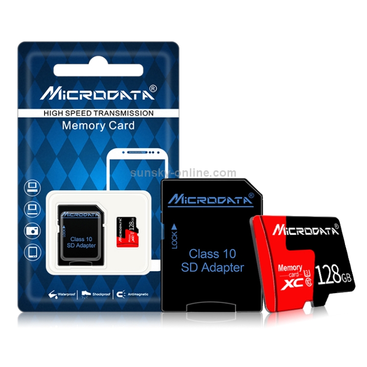 Carte Mémoire Micro SD - 128 Go - Noir