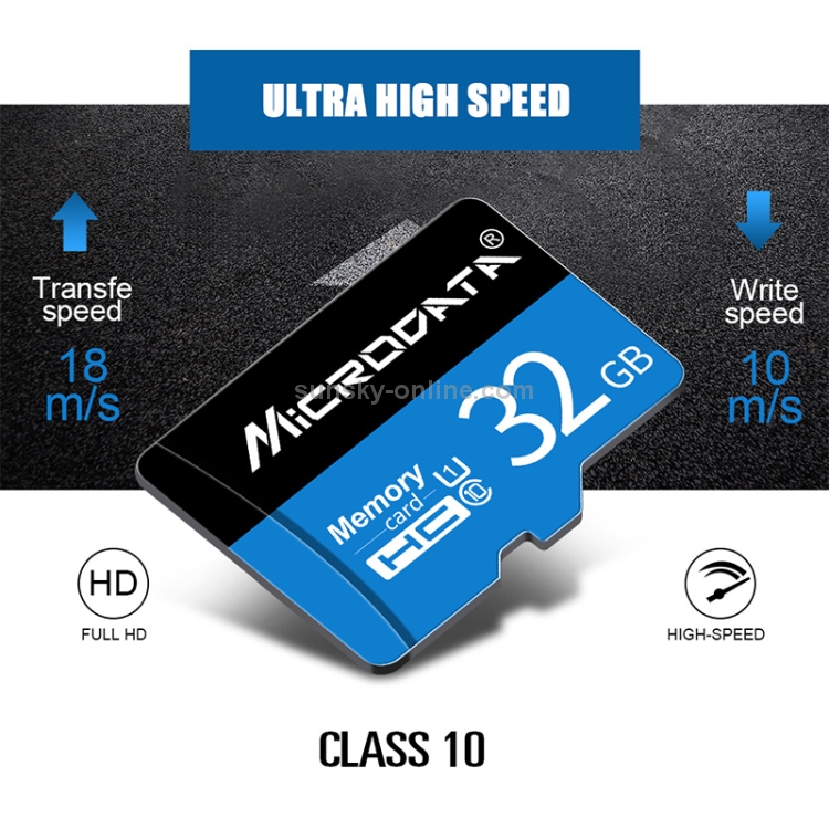 Carte mémoire MICRODATA 128 Go U3 Blue TF (Micro SD)