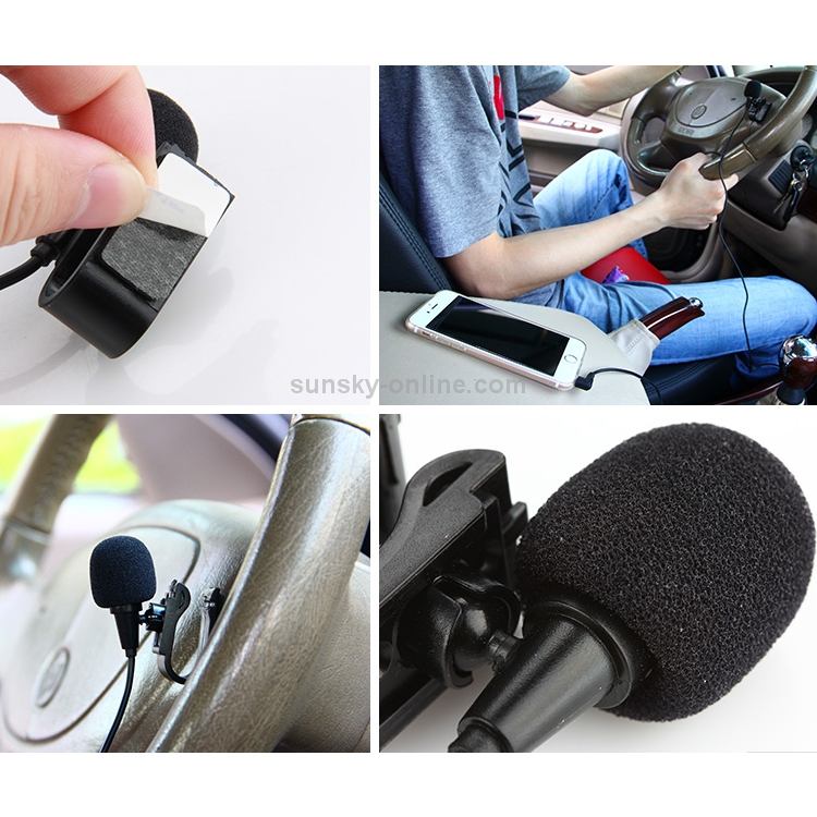 Sistema de Audio y navegación para coche, micrófono con cable externo,  Radio, DVD, omnidireccional, 3m de