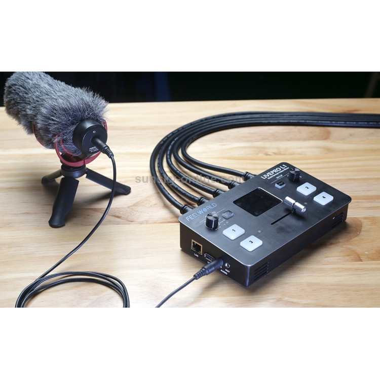 Live Prod Switcher FEELWORLD LIVEPRO L1 Multi-camera Media Live Broadcast 4-Channel Live ...