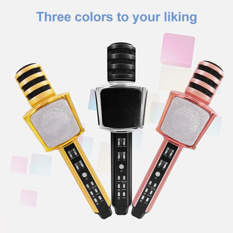 SD17 Teléfono Karaoke Micrófono inalámbrico Bluetooth (Oro) - B1