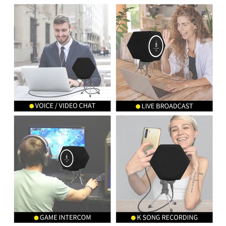 Bouclier Anti-Bruit Micro - Filtre Pop Pour Blue Yeti - Studio D'Enregistrement Pro