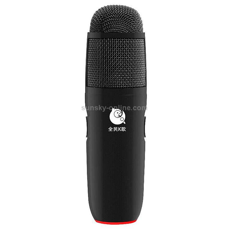 Micrófono de Karaoke original Lenovo UM6 Anchor Live Micrófono de grabación profesional (negro) - 1