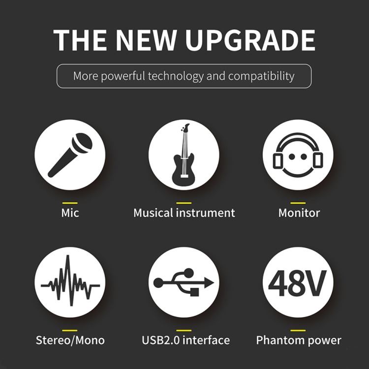 XTUGA E22 Audio Interface Professional Sound Card