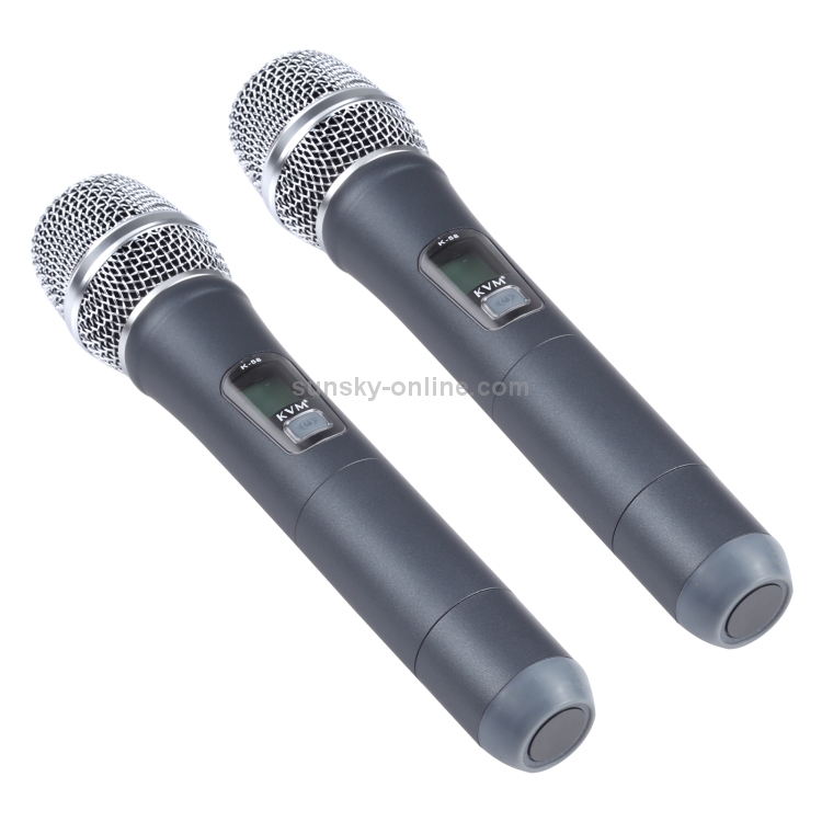 KVM K58 UHF Reunión profesional sistema de micrófono inalámbrico con 2 micrófono de mano, 1 a 2, conector estadounidense - 1
