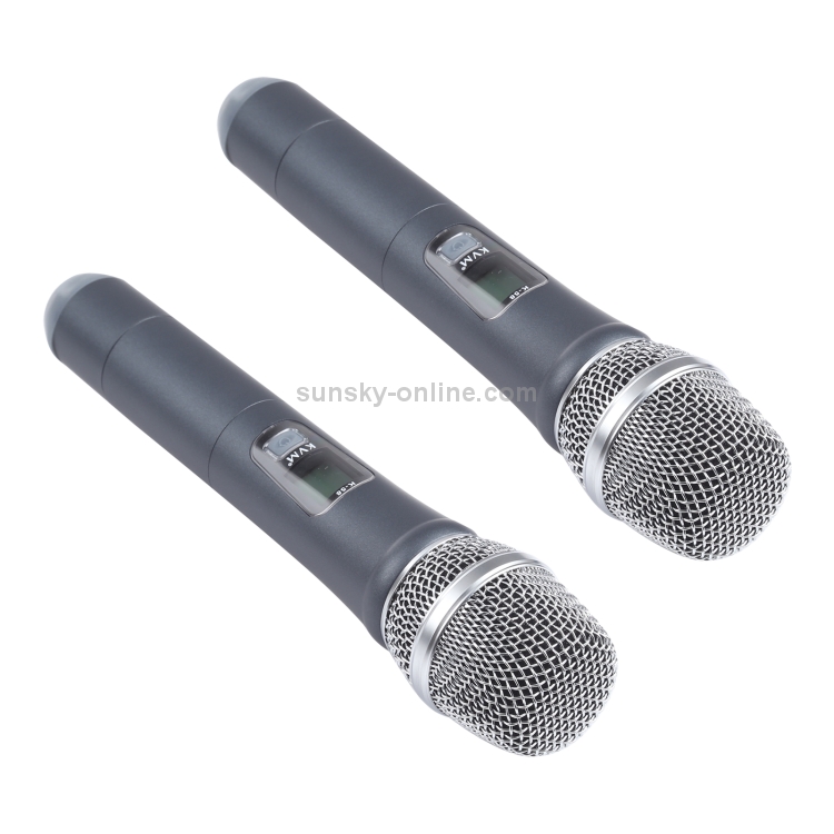 KVM K58 UHF Reunión profesional sistema de micrófono inalámbrico con 2 micrófono de mano, 1 a 2, conector estadounidense - 2