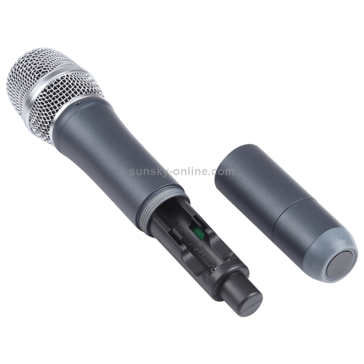 Sistema de micrófono inalámbrico profesional KVM K640 UHF con 4 micrófono de mano, 1 a 4, conector estadounidense - 3