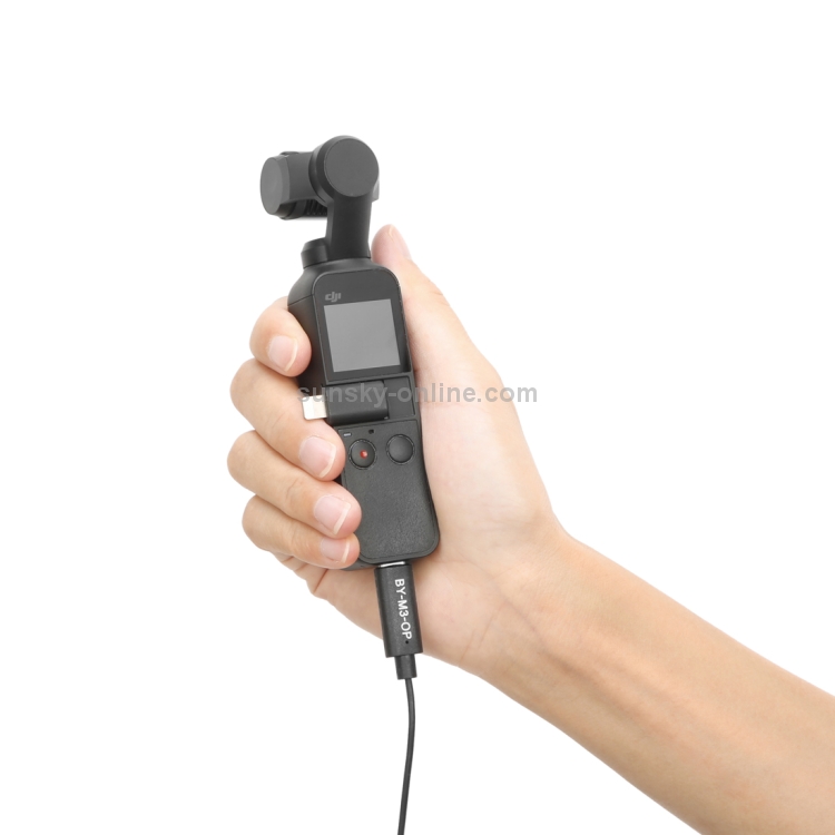 BOYA BY-M3-OP Micrófono de condensador de transmisión digital con clip profesional para DJI OSMO Pocket - 3