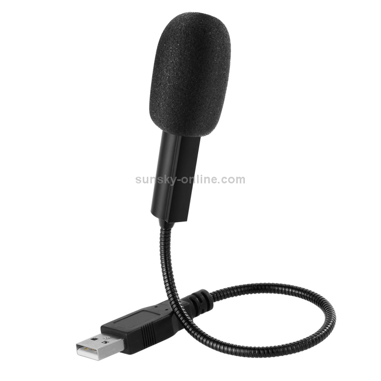 Yanmai SF-558 Mini micrófono de grabación de condensador estéreo de estudio USB profesional, longitud del cable: 15 cm (negro) - 2