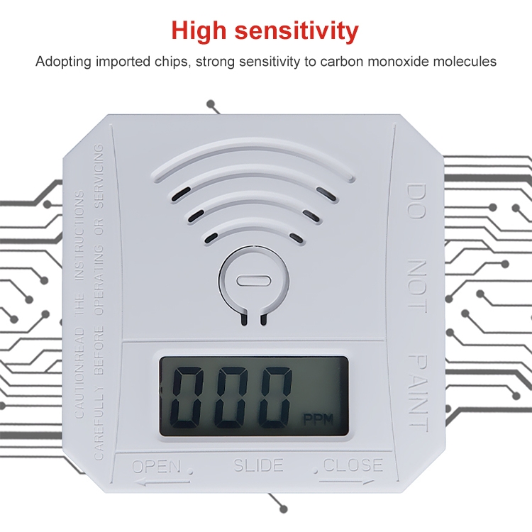 JSN-997 Mini LCD Digital Display Carbon Monoxide Detection Alarm without Battery - 5