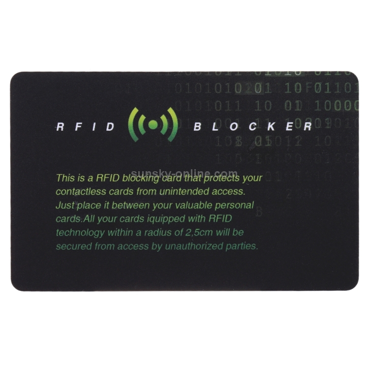 100 PCS Scanner Guard Card RFID Blocking Card, Builtin Patented ID
