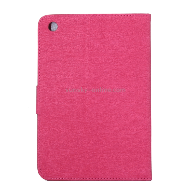 For iPad mini 3 Pressed Flowers Butterfly Pattern Horizontal Flip PU Leather Case with Magnetic Buckle & Holder & Card Slots & Wallet(Magenta) For iPad mini 3 Pressed Flowers Butterfly Pattern Horizontal Flip PU Leather Case with Magnetic Buckle & Holder & Card Slots & Wallet(Magenta)