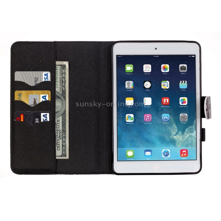For iPad mini 1 / 2 / 3 Deer and Tower Pattern Horizontal Flip Leather Case with Holder & Card Slots & Wallet For iPad mini 1 / 2 / 3 Deer and Tower Pattern Horizontal Flip Leather Case with Holder & Card Slots & Wallet