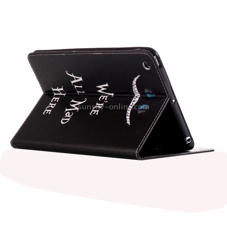 For iPad mini 1 / 2 / 3 Words Pattern Horizontal Flip Leather Case with Holder For iPad mini 1 / 2 / 3 Words Pattern Horizontal Flip Leather Case with Holder