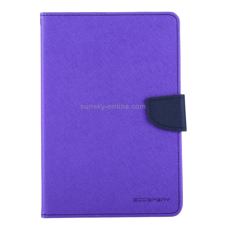 GOOSPERY FANCY DIARY for iPad mini 3 / 2 Cross Texture Leather Case with Card Slot & Holder & Wallet(Purple) GOOSPERY FANCY DIARY for iPad mini 3 / 2 Cross Texture Leather Case with Card Slot & Holder & Wallet(Purple)