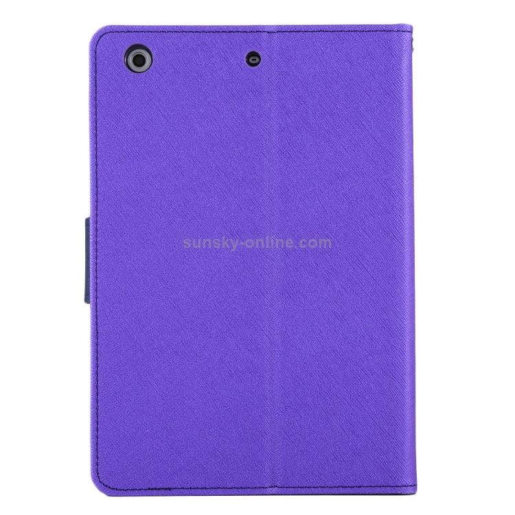 GOOSPERY FANCY DIARY for iPad mini 3 / 2 Cross Texture Leather Case with Card Slot & Holder & Wallet(Purple) GOOSPERY FANCY DIARY for iPad mini 3 / 2 Cross Texture Leather Case with Card Slot & Holder & Wallet(Purple)