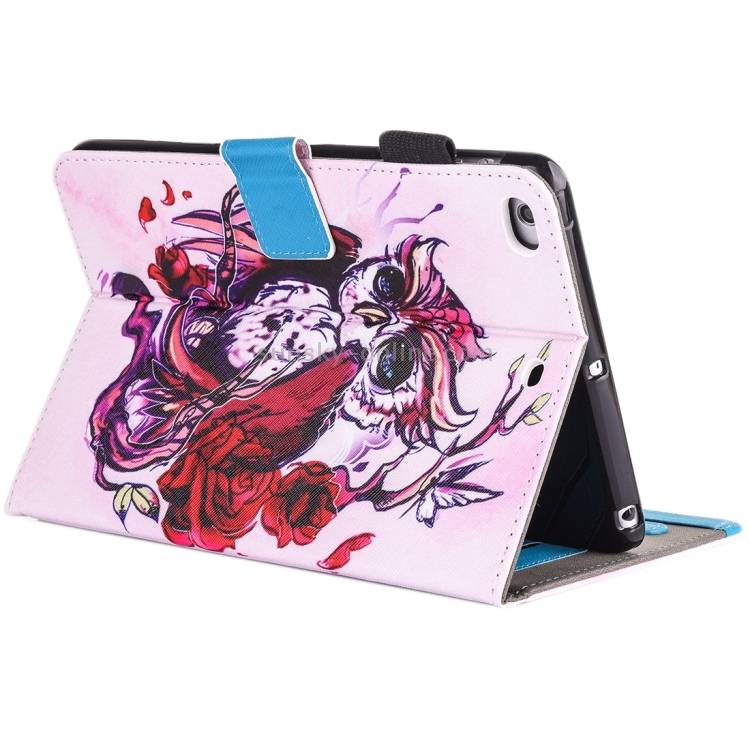 For iPad mini 4 / 3 / 2 / 1 Painting Butterfly and Owl Pattern Horizontal Flip Leather Case with Holder & Wallet & Card Slots & Pen Slot For iPad mini 4 / 3 / 2 / 1 Painting Butterfly and Owl Pattern Horizontal Flip Leather Case with Holder & Wallet & Card Slots & Pen Slot