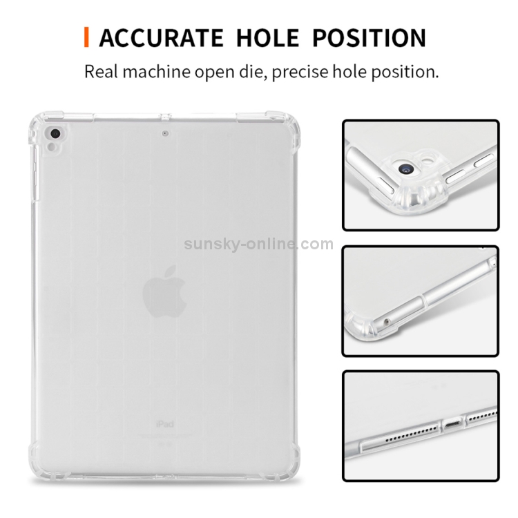 Transparent TPU Full Edge Thicken Corners Shockproof Soft Protective Case for iPad 9.7 (2018) / 9.7 (2017) / air / air2 Transparent TPU Full Edge Thicken Corners Shockproof Soft Protective Case for iPad 9.7 (2018) / 9.7 (2017) / air / air2