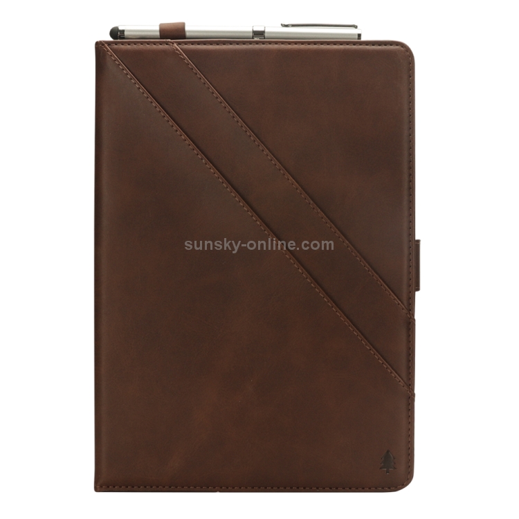 Horizontal Flip Double Holder Leather Case for iPad mini 4 & 3 & 2 & 1, with Card Slots & Photo Frame & Pen Slot (Dark Brown) Horizontal Flip Double Holder Leather Case for iPad mini 4 & 3 & 2 & 1, with Card Slots & Photo Frame & Pen Slot (Dark Brown)