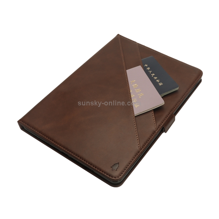 Horizontal Flip Double Holder Leather Case for iPad mini 4 & 3 & 2 & 1, with Card Slots & Photo Frame & Pen Slot (Dark Brown) Horizontal Flip Double Holder Leather Case for iPad mini 4 & 3 & 2 & 1, with Card Slots & Photo Frame & Pen Slot (Dark Brown)