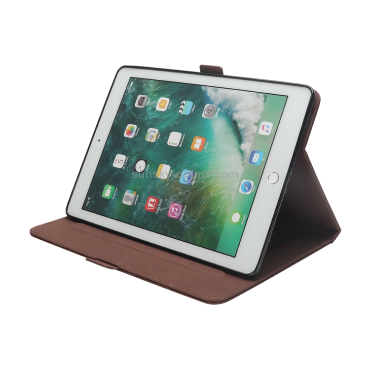 Horizontal Flip Double Holder Leather Case for iPad mini 4 & 3 & 2 & 1, with Card Slots & Photo Frame & Pen Slot (Dark Brown) Horizontal Flip Double Holder Leather Case for iPad mini 4 & 3 & 2 & 1, with Card Slots & Photo Frame & Pen Slot (Dark Brown)