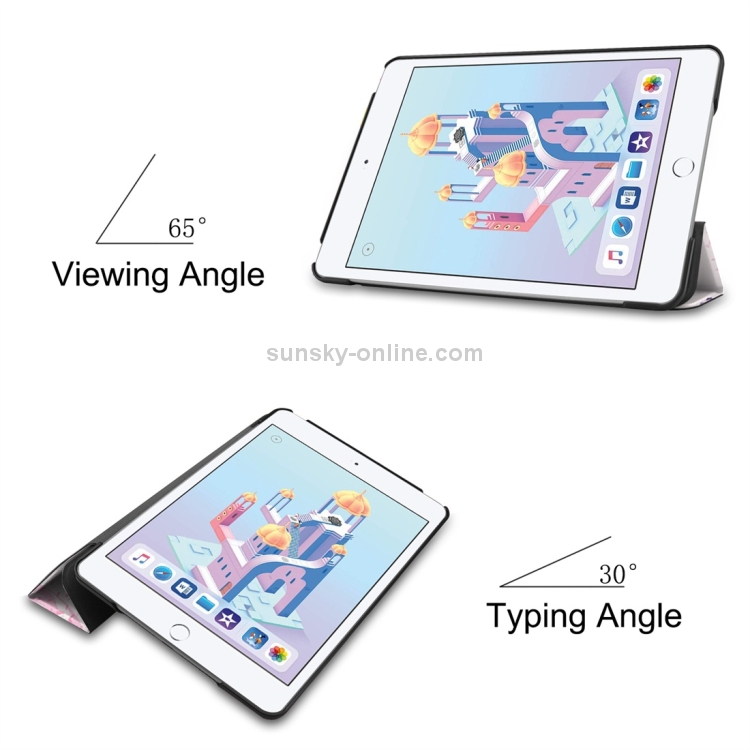 Fairy Girl Pattern Custer Texture Horizontal Flip PU Leather Case for iPad Mini 2019 / Mini 4 , with Three-folding Holder & Sleep / Wake-up Function Fairy Girl Pattern Custer Texture Horizontal Flip PU Leather Case for iPad Mini 2019 / Mini 4 , with Three-folding Holder & Sleep / Wake-up Function