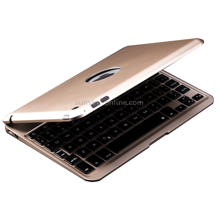 F04 for iPad mini 4 Portable Foldable Aluminium Alloy Wireless Bluetooth Backlight Keyboard(Gold) F04 for iPad mini 4 Portable Foldable Aluminium Alloy Wireless Bluetooth Backlight Keyboard(Gold)