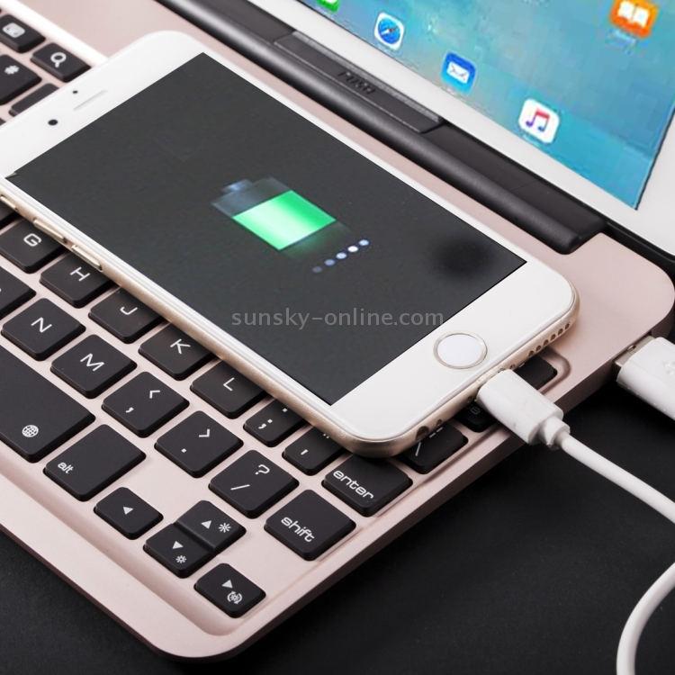 F04 for iPad mini 4 Portable Foldable Aluminium Alloy Wireless Bluetooth Backlight Keyboard(Gold) F04 for iPad mini 4 Portable Foldable Aluminium Alloy Wireless Bluetooth Backlight Keyboard(Gold)
