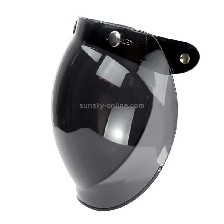 Soman Motorrad Bubble Visier Helm mit offenem Gesicht Visierhelm  Windschutzscheibenschutz mit transparentem Rahmen (transparent)