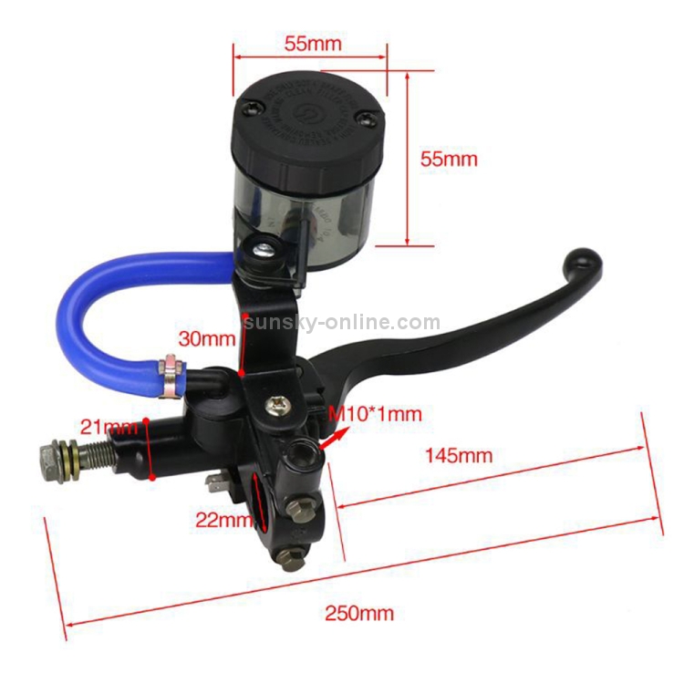 Piezas de motocicleta Bomba de freno modificada Bomba de freno de disco hidráulico izquierdo para Yamaha - 3