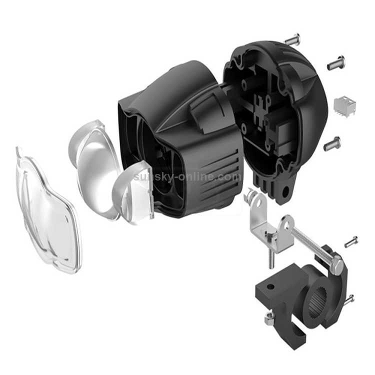 Speedpark Motorrad Nebelscheinwerfer 22-40mm USB LED Motorrad
