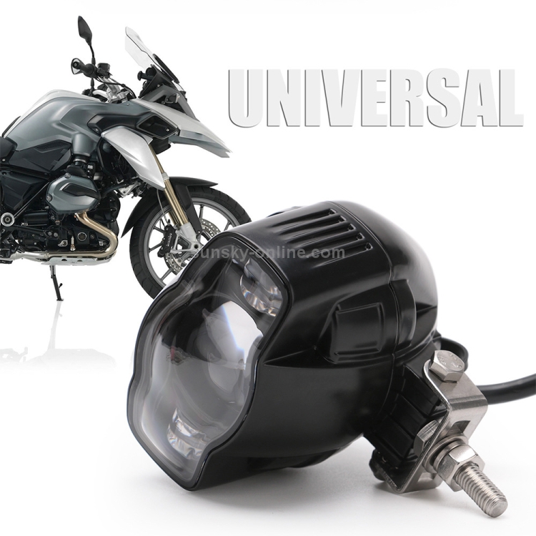Speedpark Motorrad Nebelscheinwerfer 22-40mm USB LED Motorrad Scheinwerfer  mit Halterung für Yamaha / Kawasaki / BMW / Honda