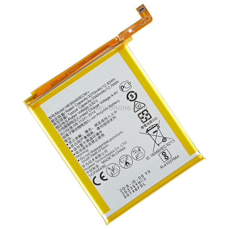 3340 มิลลิแอมป์ชั่วโมง HB386483ECW Li-Polymer เปลี่ยนแบตเตอรี่สำหรับหัว ...