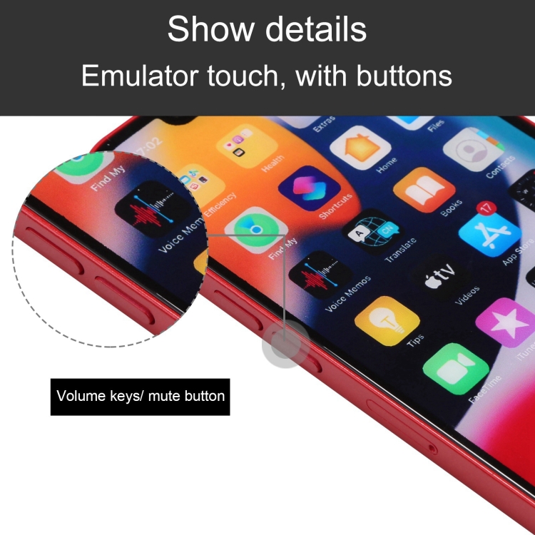entièrement métallique] Modèle d'affichage de téléphone factice compatible  avec Apple Iphone 13 Mini cadre métallique amélioré non fonctionnel