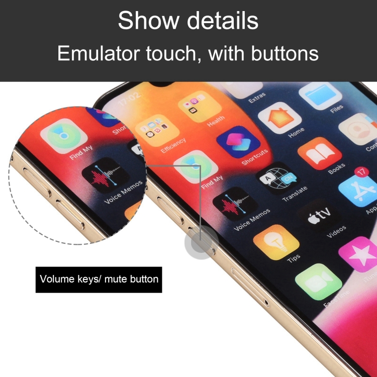 Pour iPhone 14 Pro écran couleur faux modèle d'affichage factice non  fonctionnel (espace noir)