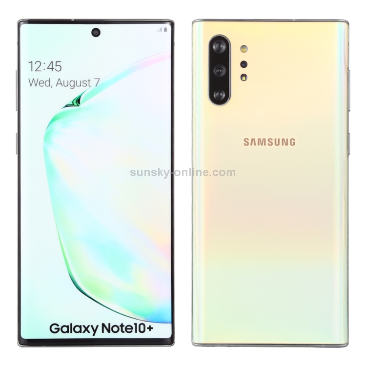 Galaxy Note 10 + オリジナル カラー スクリーン 非稼働 偽 ダミー ディスプレイ モデル (シルバー)