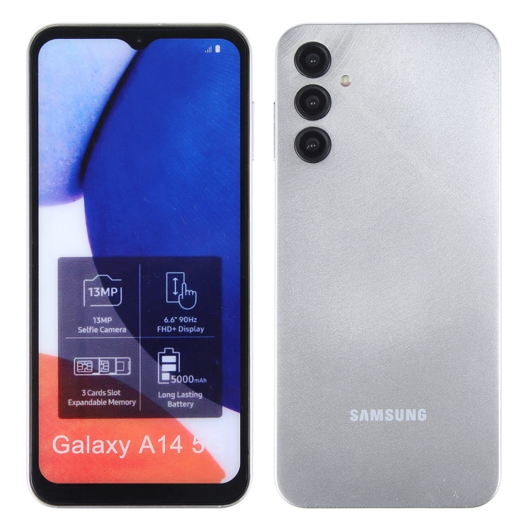For Samsung Galaxy A14 5G Color Screen Non-Working Fake Dummy Display  Model(Silver)