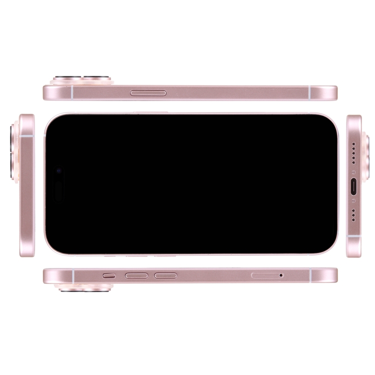 For iPhone 15 Black Screen Non-Working Fake Dummy Display Model (Pink) - 2