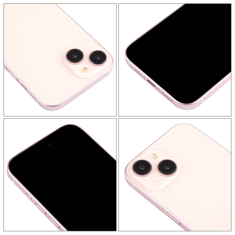For iPhone 15 Black Screen Non-Working Fake Dummy Display Model (Pink) - 3