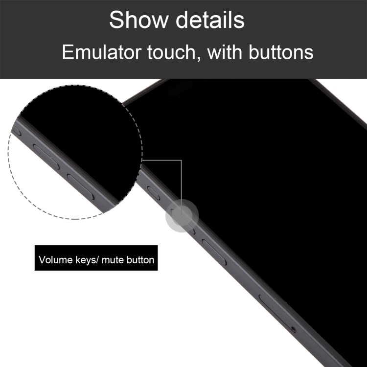 For iPhone 15 Pro Black Screen Non-Working Fake Dummy Display Model (Black Titanium) - 4