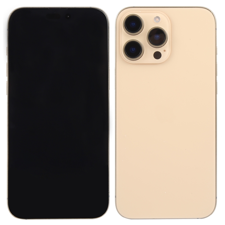 For IPhone 16 Pro Fake Phone Model Black Screen Not Real Smartphone Display (without Logo) - Gold