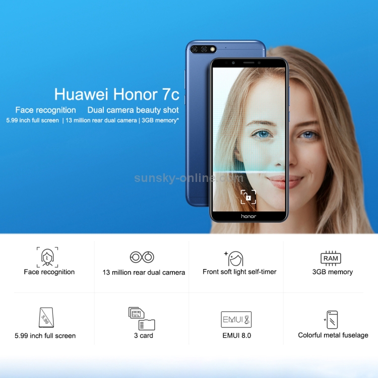Caméra Arrière De Remplacement Pour Huawei Honor 7C - Modèle A-020-12-012 - Neuf