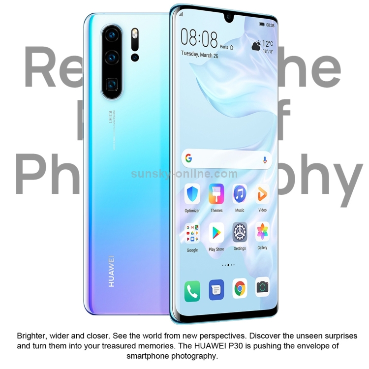 Huawei P30 ELE-AL00、8GB + 64GB、中国版