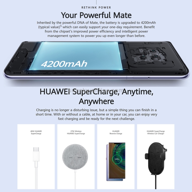 Huawei Mate 30 5G TAS-AN00, 40MP Camera, 8GB+128GB, China Version