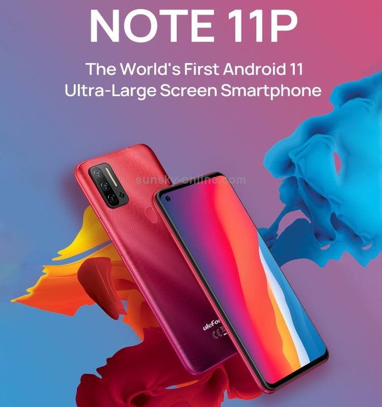 [HK Warehouse] Ulefone Note 11P, 8GB+128GB, Quad Back Cameras, 4400mAh Battery, Face ID & Fingerprint Identification, 6.55 inch Android 11 MTK Helio P60 Octa Core up to 2.0GHz, Network: 4G, Dual SIM, OTG(Green) - B1