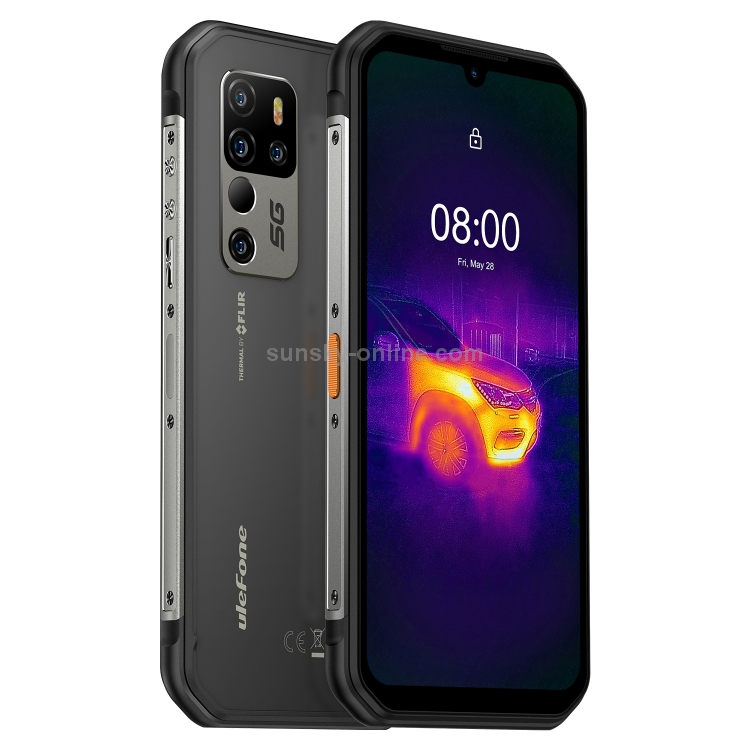 [HK Warehouse] Ulefone Armor 11T 5G Rugged Phone, Thermal Imaging Camera, 8GB+256GB, Quad Back Cameras, IP68/IP69K Waterproof Dustproof Shockproof, Face ID & Fingerprint Identification, 5200mAh Battery, 6.1 inch Android 11 MTK MT6873 Dimensity 800 Octa Core up to 2.0GHz, Network: 5G, OTG, NFC(Black) - 3