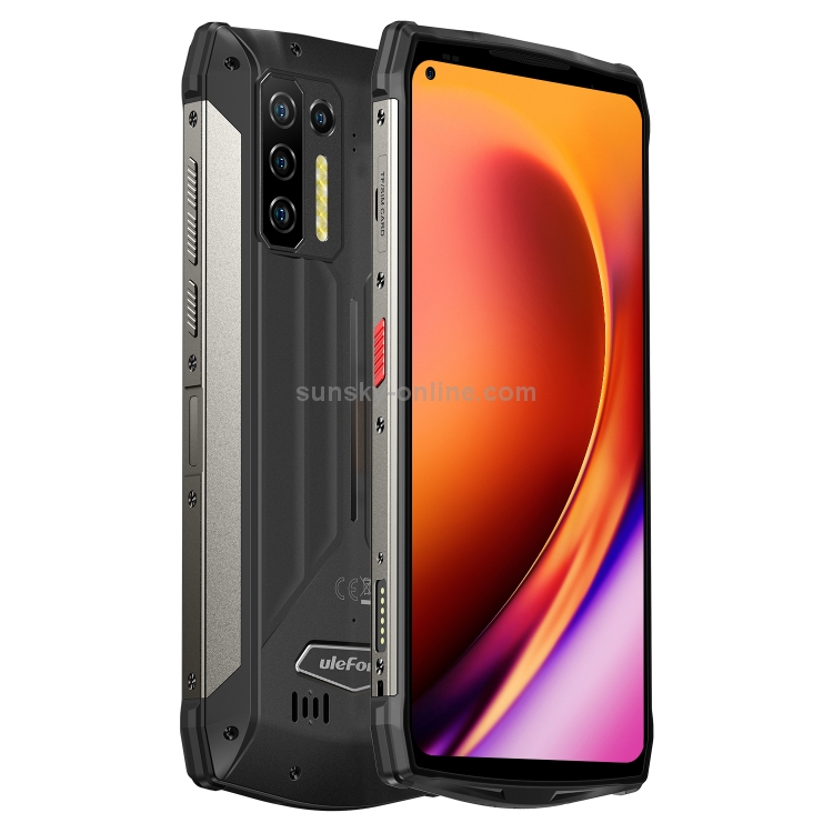 [HK Warehouse] Ulefone Armor 13 Rugged Phone, Infrared Distance Measure, 8GB+256GB, Quad Back Cameras, IP68/IP69K Waterproof Dustproof Shockproof, Face ID & Fingerprint Identification, 13200mAh Battery, 6.81 inch Android 11 MTK Helio G95 Octa Core up to 2.05GHz, Network: 4G, OTG, NFC(Black) - 3